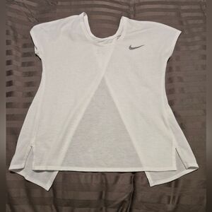 Nike Woman's Dri-Fit X Back Running Top In White. Size XS.